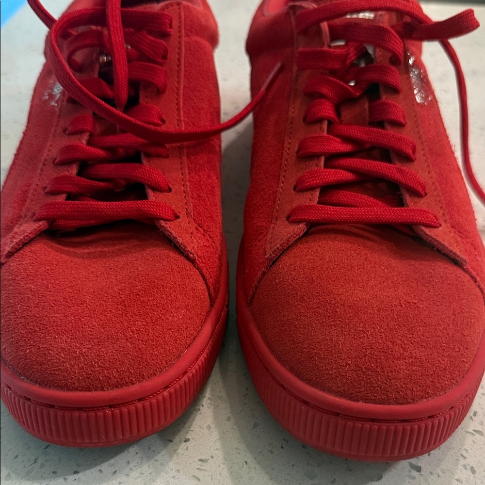 Puma Scarlet Suede Trainers